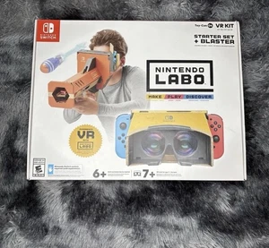 Nintendo Switch Labo Toy-Con 04: VR Kit Starter Set + Blaster - NUOVO (scatola aperta) - Foto 1 di 6