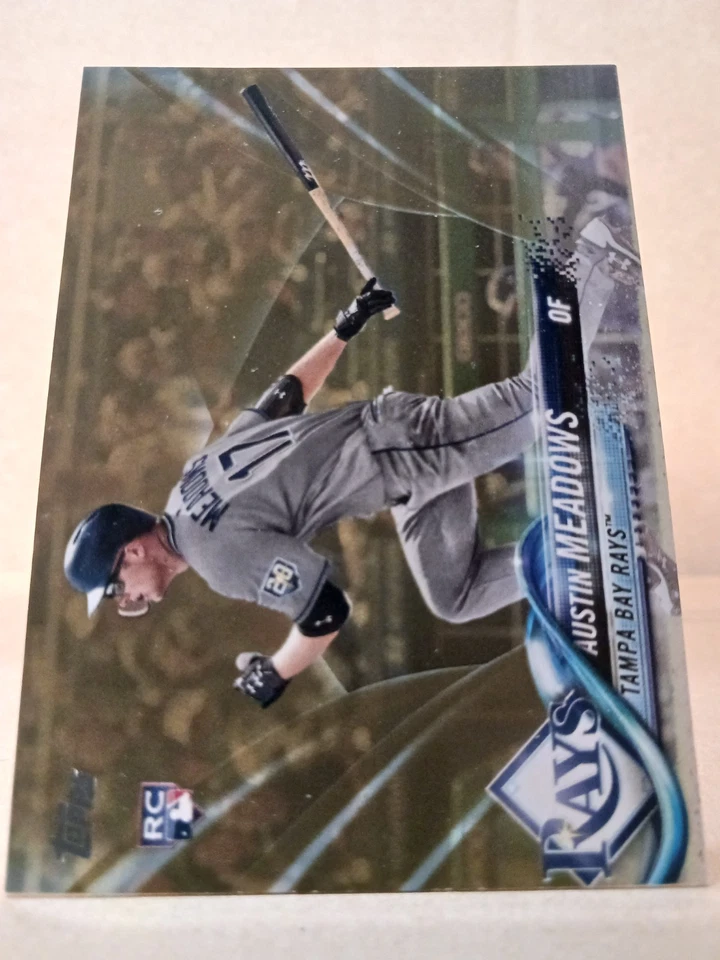 Serie de actualización Topps 2018 béisbol Austin Meadows # US34 oro 537/2018 Foto 1 de 1