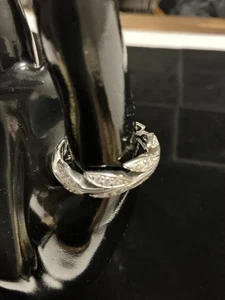 New In Box Hidalgo For Diamonique (1994 Collab) Sterling silver With CZ Sz 9.5 - Picture 1 of 12