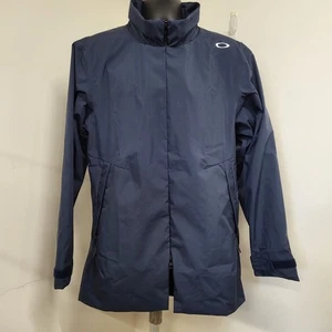 Oakley Jacke Herren Gr. Medium Blau Performance Fit Kapuze & Logo Outdoor Wandern  - Bild 1 von 22