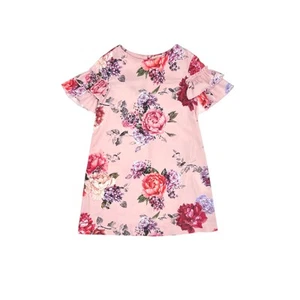 Zara Girls Pink Floral Dress - Picture 1 of 4
