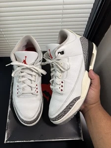 Jordan 3 Retro Mid White Cement Reimagined Größe 11 ordentlicher Zustand - Bild 1 von 20