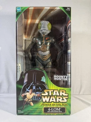 Star Wars POTJ Power of the Jedi 4-LOM Bounty Hunter 12" NOVO LACRADO 2000 - Imagem 1 de 2