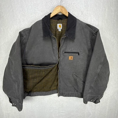 Carhartt Detroit Jacket Blanket Lined Mens 4XL J97 GVL Gravel Gray NWT NOS - Image 1 of 4