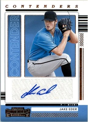 2021 Panini Contenders Contenders Autographs #2 Jake Eder Auto - BB - Image 1 of 2