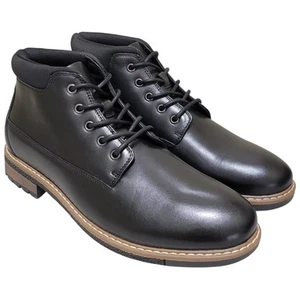 Alfani Men Gordon Ankle Dress Up Formal Chukka Boots Size US 10.5M Black Leather - Picture 1 of 7