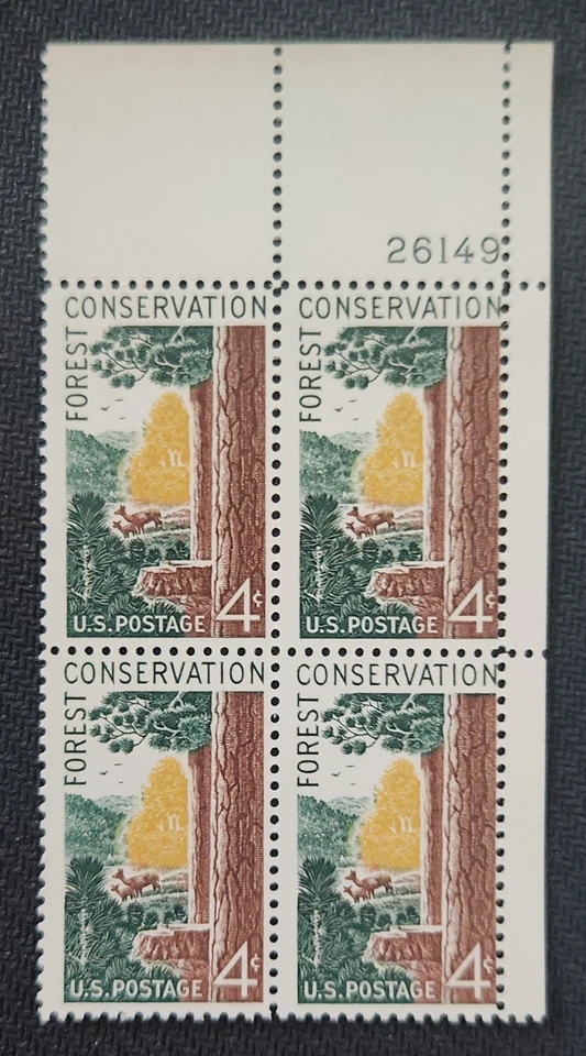 US Scott 1122 - Forest Conservation - MNH - 1958 Issue - Plate Block of 4 - Image 1 of 1