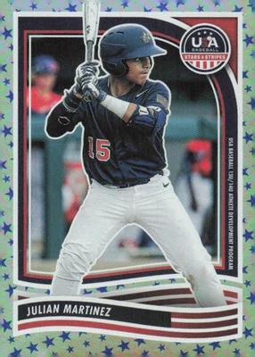 2024 Panini Stars & Stripes USA Baseball #105 Julian Martinez Stars - Image 1 of 2