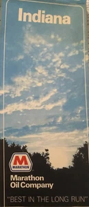 Hoja de ruta de Indiana 1970 de maratón vintage - sin usar nueva - Imagen 1 de 12