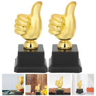 2Pcs Plastic Gold Thumbs Up Trophies - Award Cups Prize