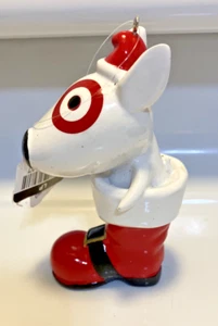 NEW Target Wondershop 2024 Bullseye Dog in Santa Boot Christmas Tree Ornament - Picture 1 of 6