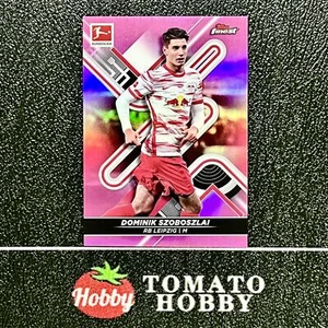 TOPPS FINEST BUNDESLIGA 2021-22 DOMINIK SZOBOSZLAI/300 REFRACTOR ROSA LEIPZIG - Imagen 1 de 2