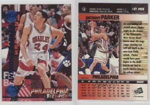 1997 Press Pass Double Threat Blue Anthony Parker #21 Rookie RC