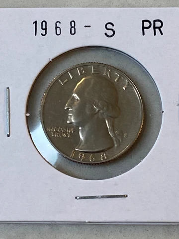 1968 S  Proof Clad Washington Quarter Cover