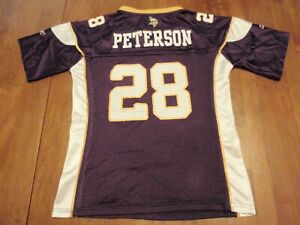 Adrian Peterson Minnesota Vikings Reebok NFL Jersey Girls Large (14) #28