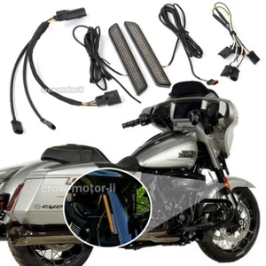 Luz lateral de señal de giro de horquilla LED para Harley CVO Road Glide FLTRXSE 2023 2024 2025 - Imagen 1 de 11