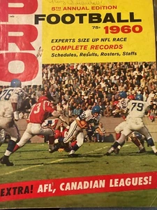 VINTAGE 1960 ISSUE PRO FOOTBALL MAGAZINE! - Picture 1 of 1