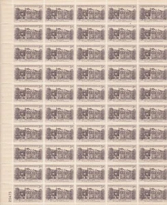 UNITED STATES #1081 MNH SHEET OF 50 PRES. BUCHANAN'S HOME "WHEATLAND" LANCASTER - Picture 1 of 2