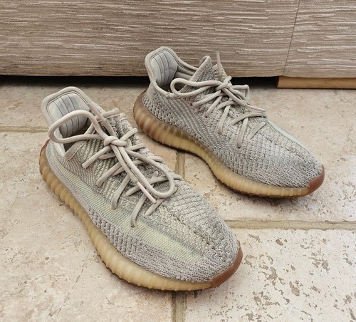 Adidas Yeezy Boost 350 V2 Scarpe da Ginnastica Uomo UK 5 Citrino Non Riflettente Autentiche