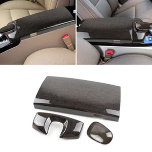 Set Wood Texture Center Armrest Box Trim Cover For Mercedes S Class W221 08-2012 - Foto 1 di 8