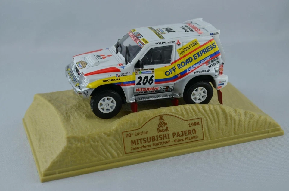 Mitsubishi Pajero Rally Parigi Dakar 1998 Fontenay Picard 1/43 Off Road NOREV - Immagine 1 di 1