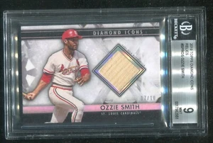 Ozzie Smith 2019 Topps Diamond Icons Relics Graded 9 Mint by BGS - Picture 1 of 2