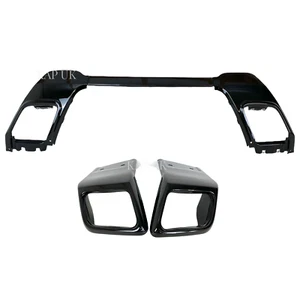 Black Rear Bumper Tow Eye Kit Black Exhaust Tips Fits Range Rover Evoque Dynamic - Picture 1 of 9