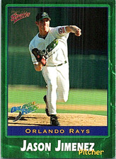 2001 Multi-Ad Orlando Rays Minor League Baseball #C2 Jason Jimenez