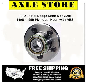 REAR Wheel Hub & Bearing Assembly fits 1999 - 98 Neon with ABS 1 Year Warranty - Bild 1 von 4