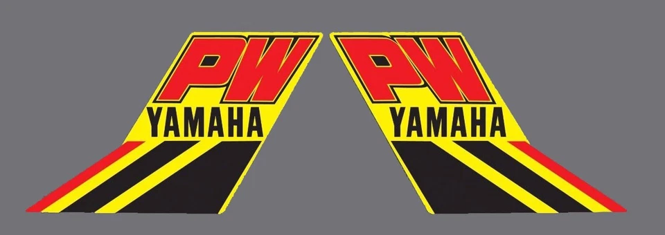 YAMAHA 85 1985 PW80 PW 80 ESTÁNDAR TANQUE DE COMBUSTIBLE CALCOMANÍA GRÁFICA Foto 1 de 1