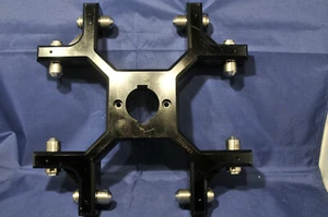 4 Bucket Centrifuge Rotor Machined Aluminum 12" x 12" x 2" High Speed 1 3/4" - Picture 1 of 8