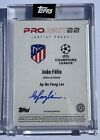 Topps Project 22 Joao Felix Atletico Madrid Signed Artist Proof And Jersey  7 10