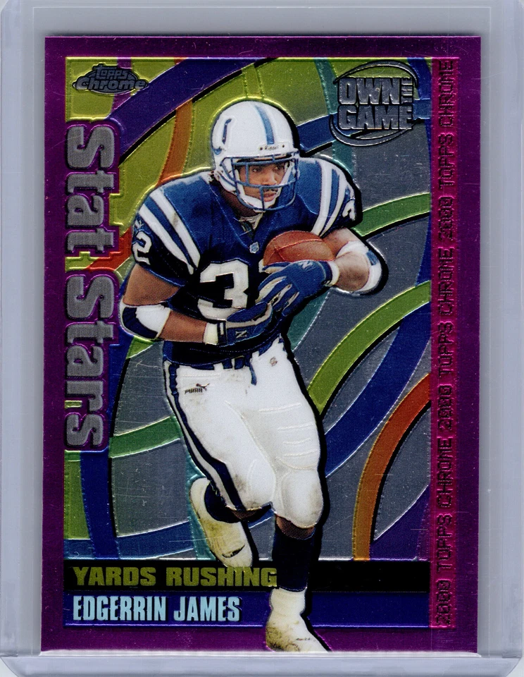 2000 Topps Chrome Own the Game Refractor Edgerrin James #OTG6 HOF - Image 1 of 2