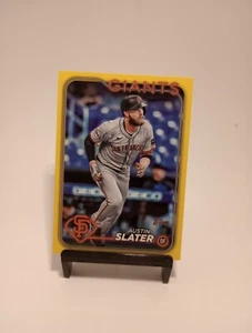 2024 Topps Update Baseball Austin Slater US261 Yellow San Francisco Giants - Picture 1 of 2