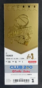 Boleto OKC Thunder vs Golden State Warriors 2018 16/10/18 ¡¡Abridor de temporada!!! - Imagen 1 de 1