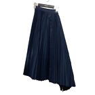 Used Sacai Cotton Poplin Zipper Pleated Skirt Scw-057 20Ss Navy Size 4 290124