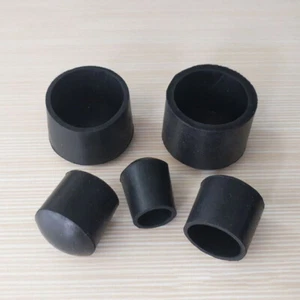Tapas redondas de goma negras para silla mesa muebles tubo extremo de pierna tapa 4 ~ 76 mm - Imagen 1 de 5