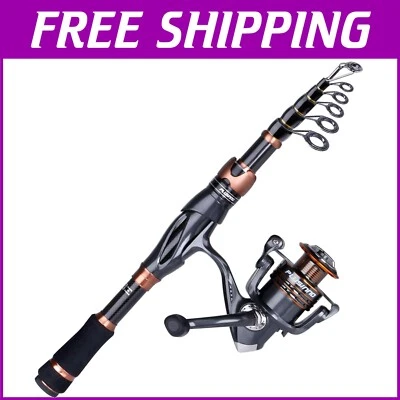 Fishing Rod and Reel Gift Set - Telescopic Carbon Matrix Gear for All Anglers - Image 1 of 4