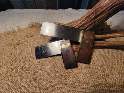 2 Antique Rosewood Try Squares Henry Disston No. 1 Metric - Image 1 of 4