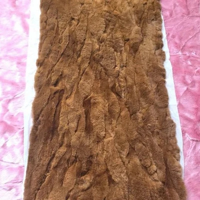 Colcha manta sofá cama suave cálida 100 % piel real de lujo EE. UU. Foto 1 de 4