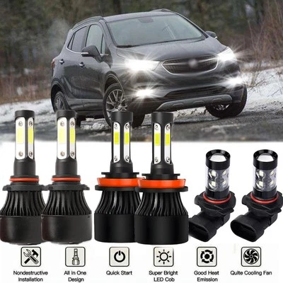 KIT COMBINADO DE BOMBILLA ANTINIEBLA ALTA BAJA PARA BUICK ENCORE 2013-2018 Cantidad 6 Foto 1 de 4