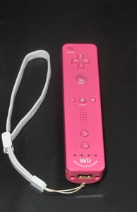 Exc* Nintendo Wii / Wii U Remote Motion Plus Pink Authentic w/Strap - Picture 1 of 6