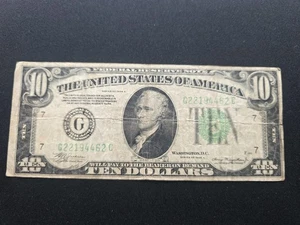 1934A $10 Federal Reserve Note Chicago, Il - Picture 1 of 2