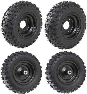 4 piezas Rueda 6" pulgadas 4.10-6 Neumático y Llanta 4.10x6 para ATV Quad Bike Go Kart Mini Bicicleta Foto 1 de 4
