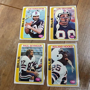 1978 Topps Buffalo Bills LOT Joe Ferguson #339 Lou Piccone #448 #471 Hooks #424 - Picture 1 of 2