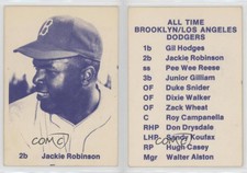 1975 TCMA All Time Brooklyn/Los Angeles Dodgers Purple Jackie Robinson HOF