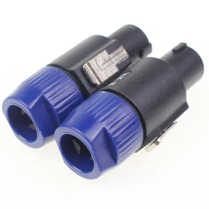 Conector de cable de audio compatible con enchufe macho de 4 pines azul Speakon NL4FC de 6 piezas - Imagen 1 de 8