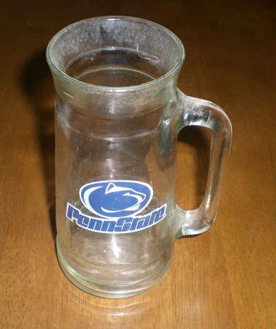 PENN STATE NITTANY LIONS GLASS MUG - VINTAGE - MUG O' NUTS Cover