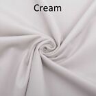 CREAM  Plush Plain FIRE RETARDANT Velvet Upholstery / Curtain Fabric.