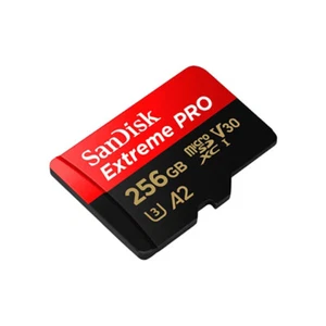 Sandisk Micro SD Extreme Pro 256 Go XC + adaptateur SD Cod. SDSQXCD-256G-GN6MA - Zdjęcie 1 z 2